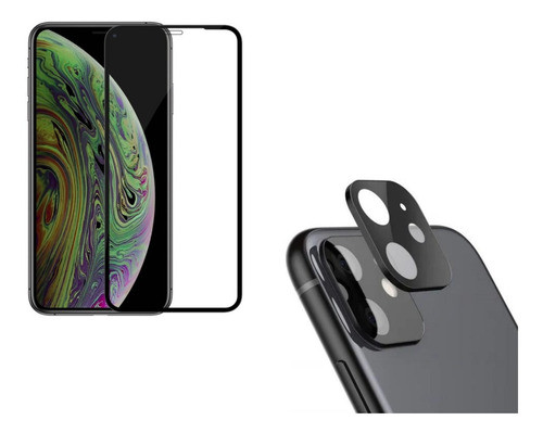 Protector Full iPhone 11 Pro Pantalla Y Camara Vidrio Templa 0