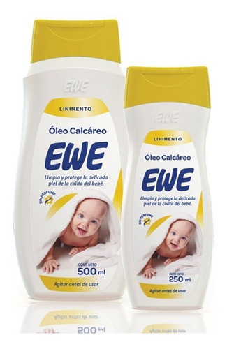 10% Descuento Por 4 Oleo Calcareo Ewe Clasico X 500ml Pañalera Arenita 1