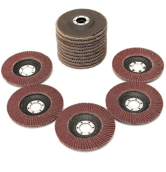 Flap Disc 115 X 22 Mm Gr 120 Hessen Caixa Com 20 Pç 0