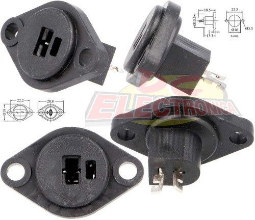 Ficha Din 2 Patas X2 Hembra Para Bafles O Equipos Viejos 1