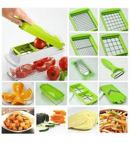 Rallador Cortadora Multiple Mandolina Acero Verduras Frutas 1