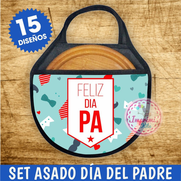 Plantillas Para Sublimar Set De Asado Día Del Padre Abuelo 1