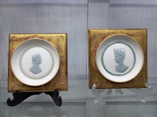 Manyantiques Par De Placas Porcelana Limoges Camille Tharaud 1