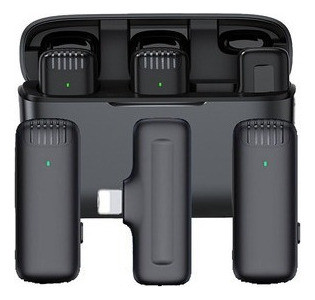 Microfone Sem Fio Com Estojo De Carregamento Para iPhone 0