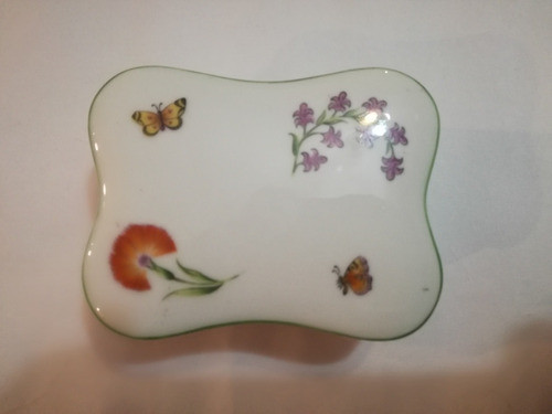 Antiguo Alhajero Porcelana Limoges Tiffany Francia 1