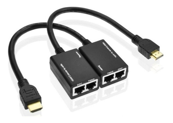 Extensor Hdmi Por Cabo Lan Cat5e/6 30m/1080p 0