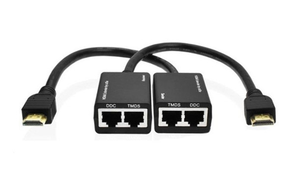 Extensor Hdmi Por Cabo Lan Cat5e/6 30m/1080p 1