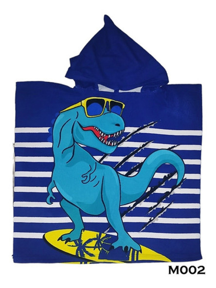Poncho De Toalla Infantil Dinosaurio 1 Poncho De Toalla Infantil Dinosaurio 1