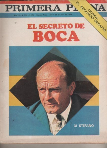 Revista Primera Plana * Año 1969 Boca Juniors - Di Stefano 0