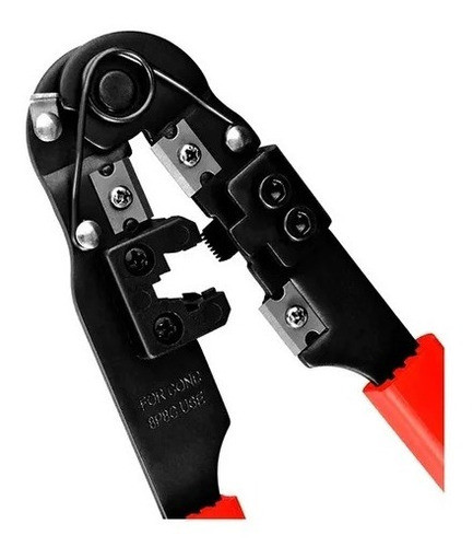 Alicate De Crimpar Crimpagem Corte Cabo Rede Conector Rj 45 1