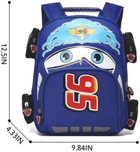 Toddler Boys Girls Backpack Waterproof Cartoon Truck Car 1