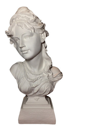 Busto De Mujer 33,5 Cm De Alto Para Pintar En Yeso Macizo 1