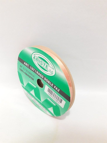 Cinta De Tela Razo Bebe Salmon X 10mts 0