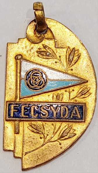 Medalla Atletismo Deporte Peron Fecsyda 1950 Estilo Art Deco 0