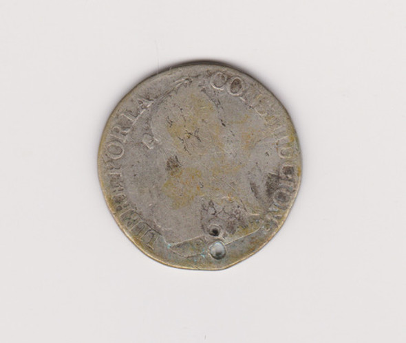 Moneda Bolivia 2 Soles Año 1830 Jl Plata Buena Perforada 1