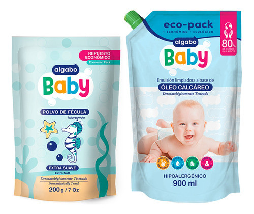 Algabo Baby Repuestos Oleo Calcáreo + Polvo De Fécula - 3c 0