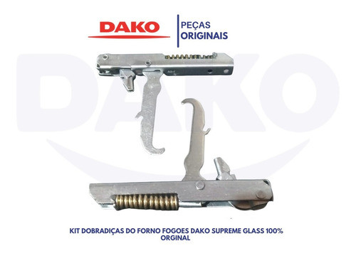 Kit 2 Dobradiça Porta Forno Fogões Dako Supreme Glass Origi 1
