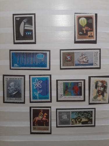Filatelia Lote 18 Estampillas Mint Año 1972 Argentina 1