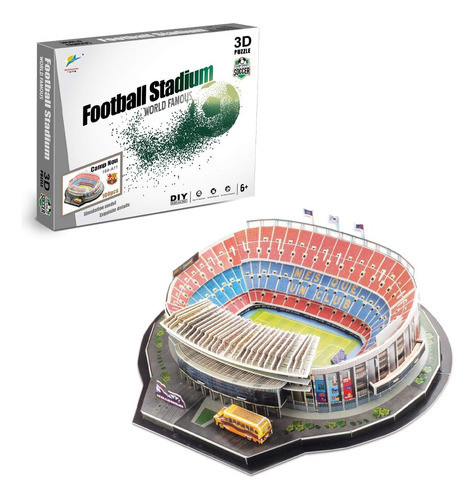 Puzzle 3d Estadio Camp Barcelona 100 Piezas 0