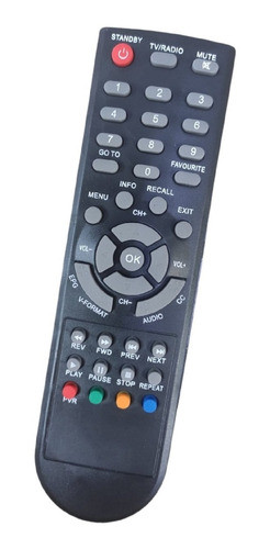 Controle Remoto Para Receptor Digital Aquario Dvt-8000 0