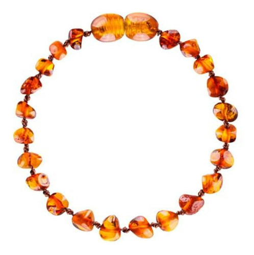 Pulseira Âmbar Baroque Cognac 14cm Com Saquinho De Brinde 0