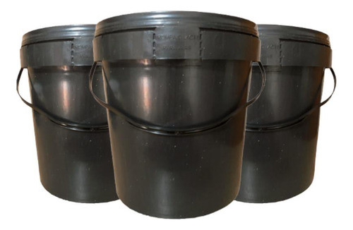 Balde 3l Reciclado Para Colocar Ração - 03 Pçs 0
