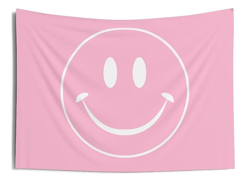 Lotus Atelier Rosa Smiley Face Tapiz Lindo | Decoración Del 0