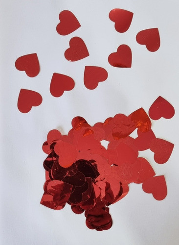 Kit 2 Un. Lança Confete Coração Vermelho Decoração Casamento 1