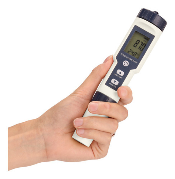 Medidor Combinado Profissional 5 Em 1 De Ph/ec/tds/salinidad 1