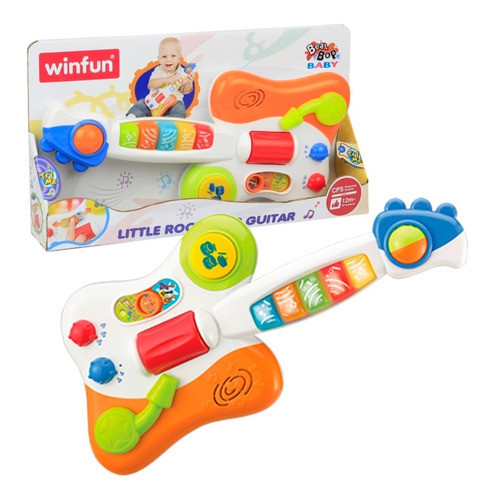 Guitarra P/ Bebes Luz Y Sonido Rock Star Winfun Jeg 2000-nl 1