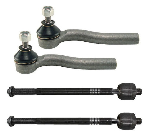 Kit Terminal Barra Axial Articulador Direção Grand Siena Par 1