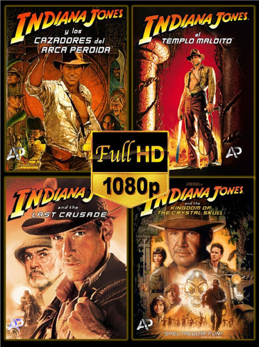 Serie De Peliculas Indiana Jones Saga Completa Full Hd 0