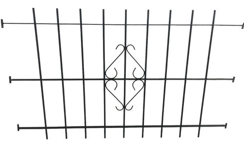 Reja Hierro Macizo Del 12 P/ventana 100x110 Dentro Mocheta 0