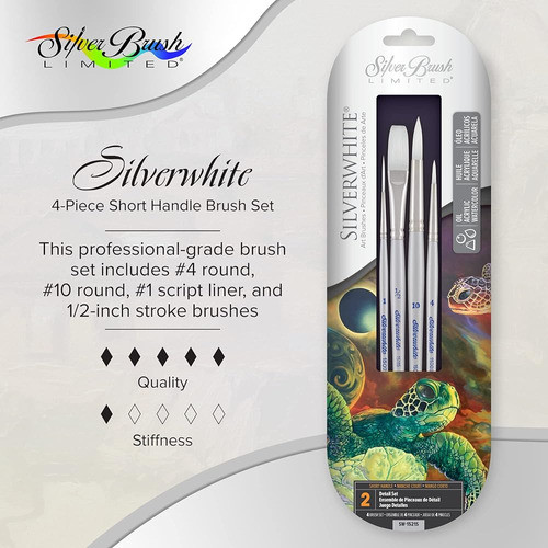 Silver Brush Limited 1521s Silverwhite Art Set, Acuarela, Ac 0