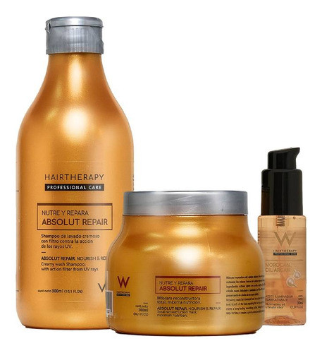 Kit Hair Therapy - Absolut Repair - Shampoo Mascara Y Serum 0