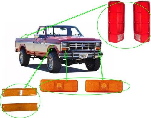Kit Completo De Faros Para F100 Modelo 1985 0