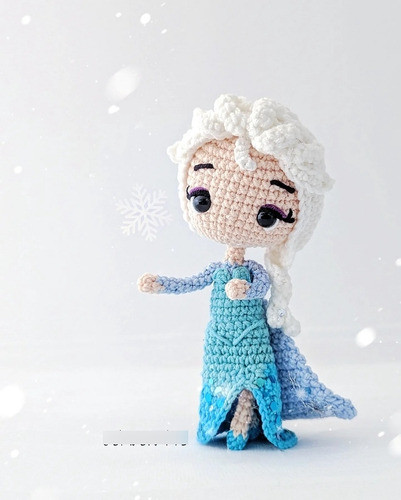 Patrón Amigurumi Reina Elsa 0