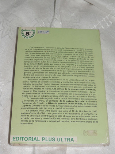 Las Armas De La Conquista De América Colec. Del 5° Centena. 1