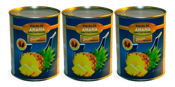 Pulpa De Anana Para Cocteleria Stapler 880g X3 - Fullescabio 0