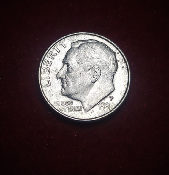 Moneda 1 Dime Estádos Unidos 1998 Philadelphia 0