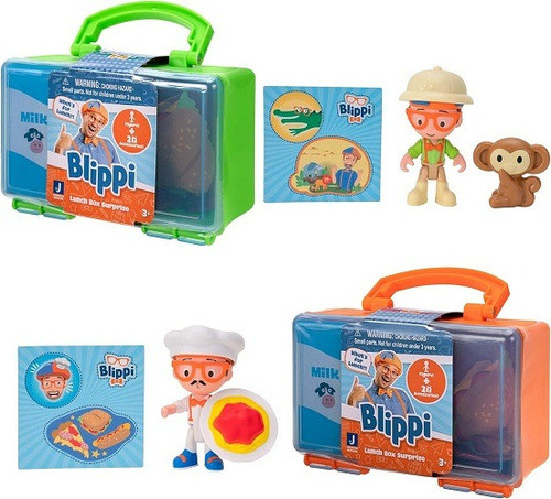Blippi Muñeco Lunch Box Sorpresa Vs Modelos Original Niños 0
