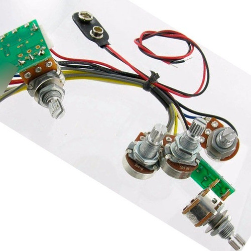 Circuito Pre Activo P/ Bajo Artec Se-3 5 Potes Eq. 3 Bandas 0