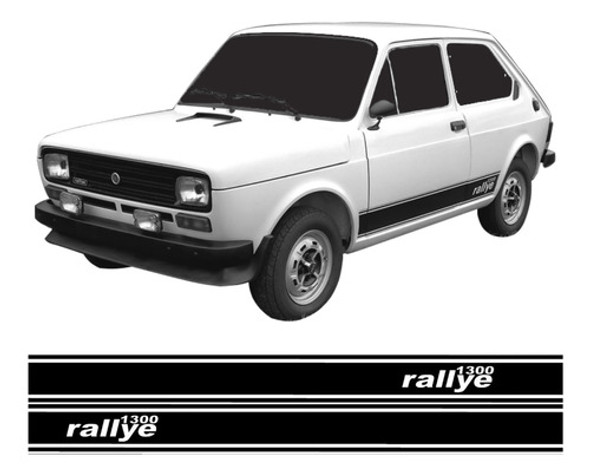 Kit Faixas Adesivos Fiat 147 Rallye 1300 Imp50 Fge 1