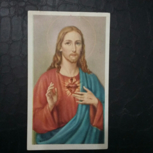 Estampita Promesas Del Sagrado Corazón De Jesus 0