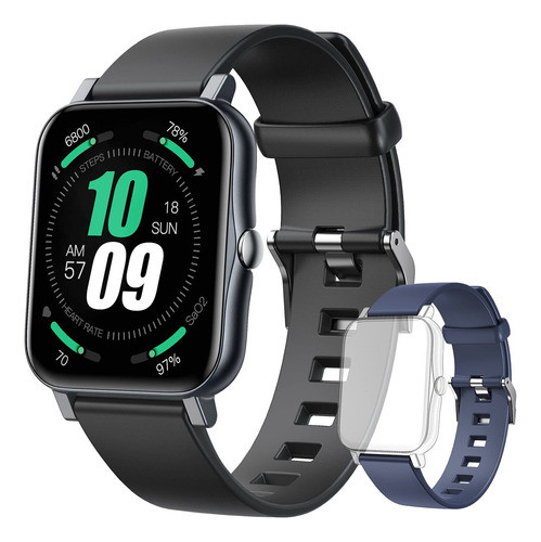 Reloj Inteligente Para Hombres Y Mujeres, Pantalla Tctil Com 0