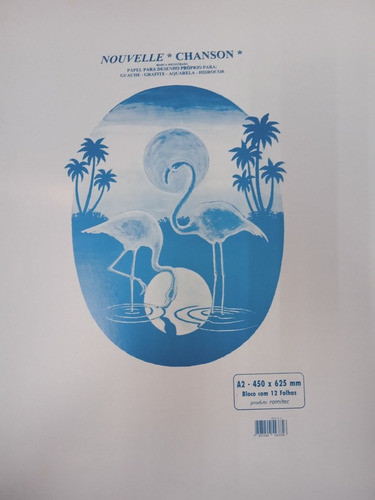 Papel Nouvelle Chanson Branco A2 Para Desenho 0