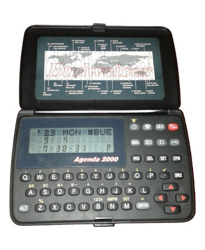 Agenda Electrónica Y Calculadora Budweiser 2000. Funciona Ok 0