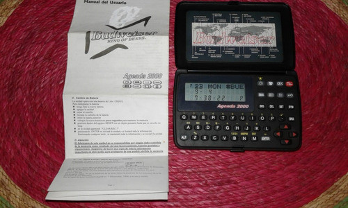 Agenda Electrónica Y Calculadora Budweiser 2000. Funciona Ok 1