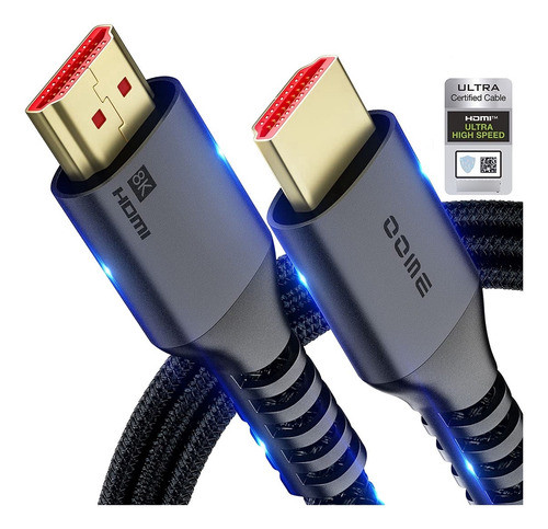 Cable Hdmi 2.1 Premium 8k 4k 120hz Hdr10 Earc 48 Gb/s 1,8 Mt 0