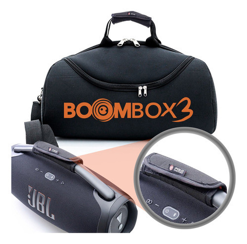 Kit Bolsa P/ Jbl Boombox 3 + Protetor De Alça Ombro Exclusiv 0